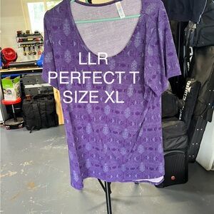 LuLaRoe Purple Short Sleeve Tee